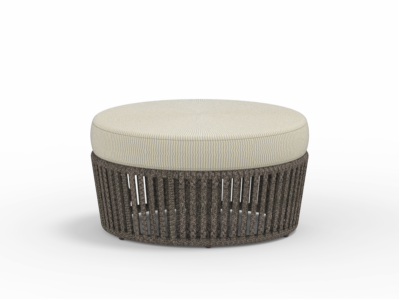 daisy rope inox pouf/coffee table